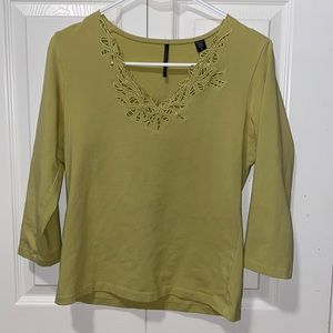 Green blouse
